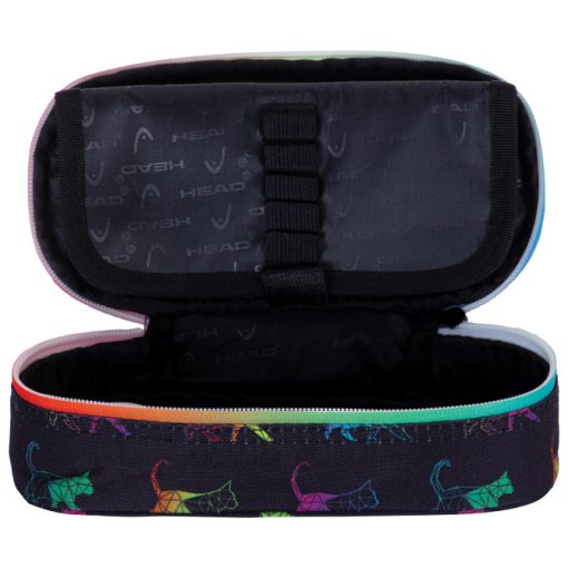 Pernica prazna ovalna 1zip 1 preklop AC6 Rainbow Kitty 24.Head 505023048 crno-roze - Image 2