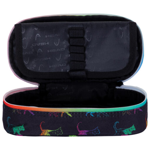 Pernica prazna ovalna 1zip 1 preklop AC6 Rainbow Kitty 24.Head 505023048 crno-roze - Slika 2