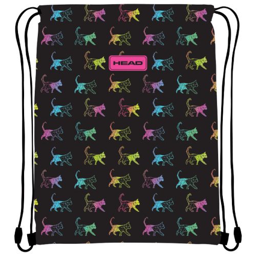 Torba za fizičko AD1 Rainbow Kitty 24.Head 507023026 crno-roze