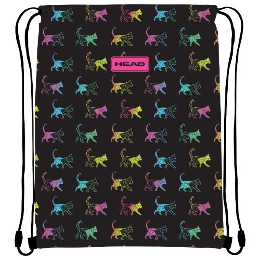 Torba za fizičko AD1 Rainbow Kitty 24.Head 507023026 crno-roze