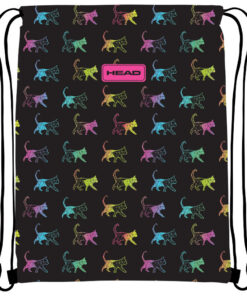 Torba za fizičko AD1 Rainbow Kitty 24.Head 507023026 crno-roze