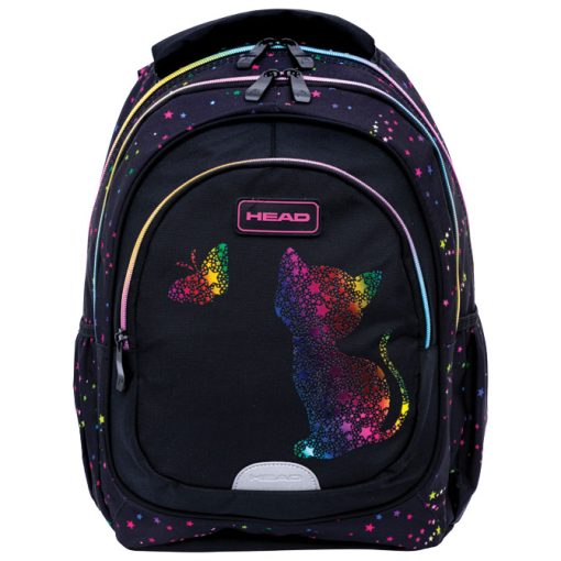 Ranac đački anatomski 3zipa AB330 Golden Effect Rainbow Kitty 25.Head 502025032 crno-roze