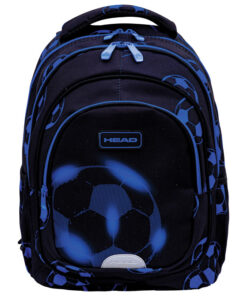 Ranac đački anatomski 3zipa AB330 Neo Blue Football 25.Head 502025035 crno-plavi