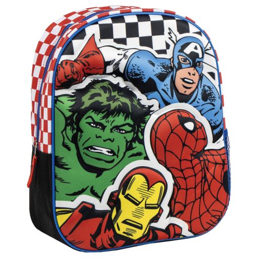 Ranac predškolski 3D Avengers Cerda 2100005872 crno-crveni