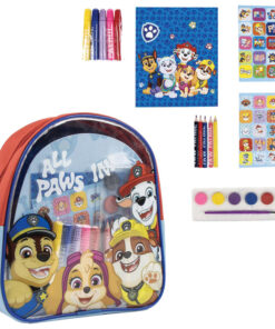 Ranac dečji sa setom za bojenje pk5 Paw Patrol Cerda 2700001591 crveno-plavi