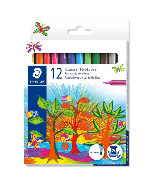 Flomasteri sa vlaknastim vrhom, 12 boja Noris STAEDTLER® 325