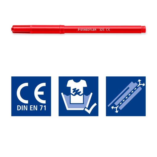 Flomasteri sa vlaknastim vrhom, 12 boja Noris STAEDTLER® 325 - Image 4