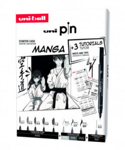 Uni PIN Manga Edition Set – 8 markera + 1 tehnička olovka + 3 tutorijala