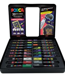 SET Markera u metalnom koferu 20/1 GROOVY COLOURS, Uni POSCA