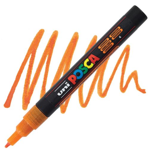 Marker FINE obli vrh POSCA NARANDŽASTI sa šljokicama 0.9–1.3 mm PC-3ML