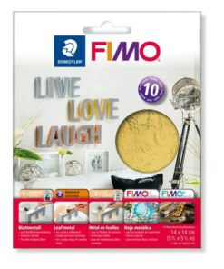 FIMO zlatne metalne folije za pozlatu – 10 listova (14 x 14 cm), Staedtler