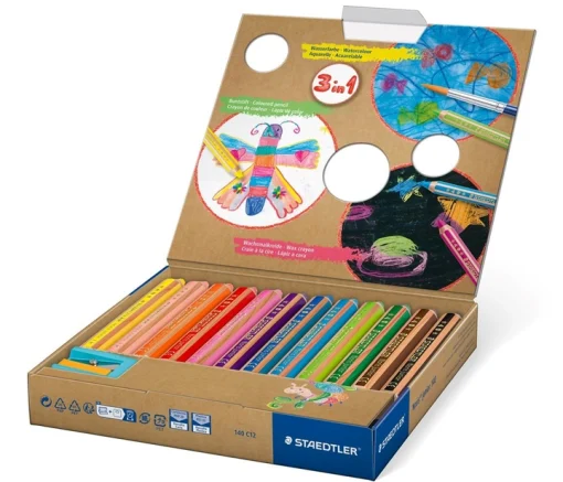 DRVENE BOJICE Noris® Junior 3u1 BUDDY 1/12 Staedtler