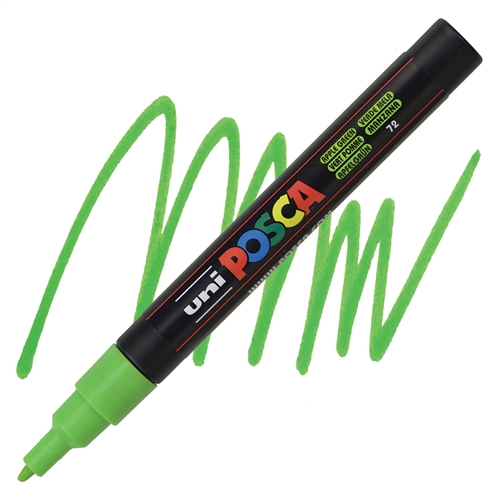 Marker FINE obli vrh POSCA ZELENA JABUKA 0.9–1.3 mm PC-3M