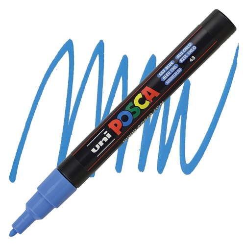 Marker FINE obli vrh POSCA NEBO PLAVA 0.9–1.3 mm PC-3M