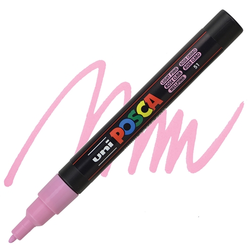 Marker FINE obli vrh POSCA SVETLO ROZE 0.9–1.3 mm PC-3M