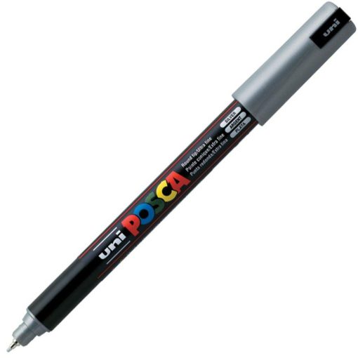Marker na vodenoj bazi POSCA PC-1M ULTRA FINE SREBRNI, Uni