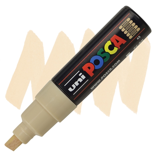 Marker kosi vrh POSCA BEŽ 8mm PC-8K