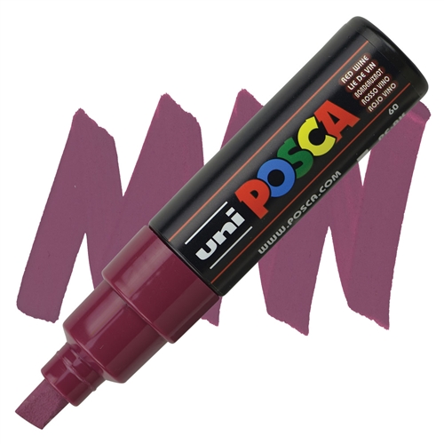 Marker kosi vrh POSCA CRVENO VINO 8mm PC-8K