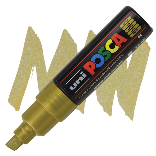 Marker kosi vrh POSCA ZLATNI 8mm PC-8K