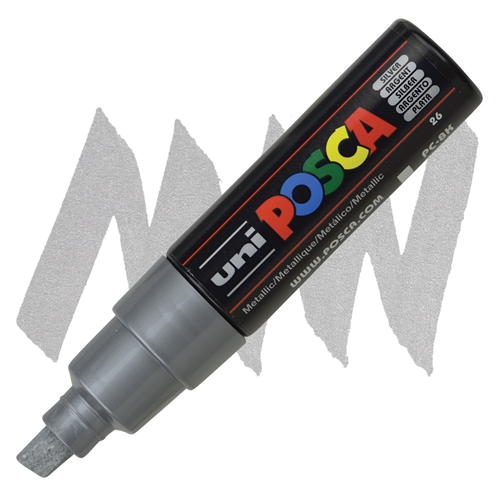 Marker kosi vrh POSCA SREBRNI 8mm PC-8K