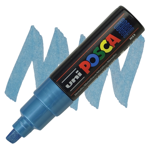 Marker kosi vrh POSCA METALIK PLAVI 8mm PC-8K