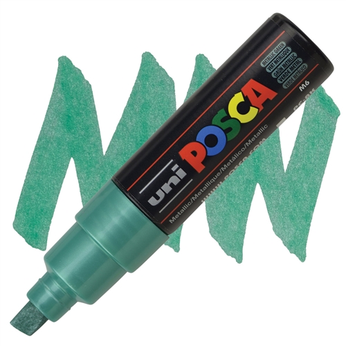 Marker kosi vrh POSCA METALIK ZELENI 8mm PC-8K