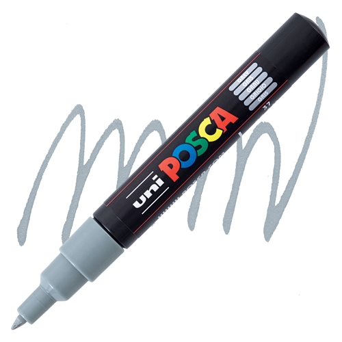 Marker na vodenoj bazi POSCA PC-1M FINE 0,7mm SIVI, Uni
