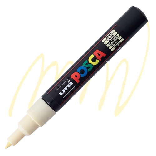 Marker na vodenoj bazi POSCA PC-1M FINE 0,7mm SLONOVA KOST, Uni