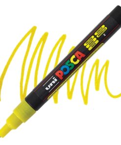 Marker FINE obli vrh POSCA ŽUTI sa šljokicama 0.9–1.3 mm PC-3ML