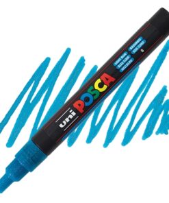 Marker FINE obli vrh POSCA SVETLO PLAVI sa šljokicama 0.9–1.3 mm PC-3ML