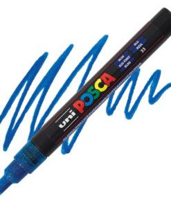 Marker FINE obli vrh POSCA PLAVI sa šljokicama 0.9–1.3 mm PC-3ML