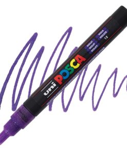 Marker FINE obli vrh POSCA LJUBIČASTI sa šljokicama 0.9–1.3 mm PC-3ML