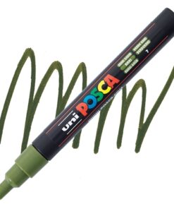 Marker FINE obli vrh POSCA MASLINASTO ZELENI 0.9–1.3 mm PC-3M