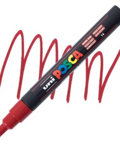 Marker FINE obli vrh POSCA TAMNO CRVENI 0.9–1.3 mm PC-3M