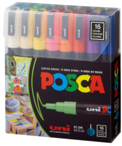 SET Markera na vodenoj bazi PC-3M 0,9-1,3mm 16/1 BASIC COLOURS, Uni POSCA