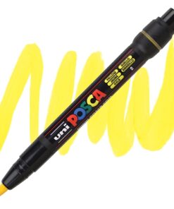 Marker na vodenoj bazi POSCA PCF-350 1-10mm BRUSH TIP ŽUTI, Uni