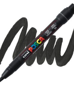 Marker na vodenoj bazi POSCA PCF-350 1-10mm BRUSH TIP CRNI, Uni