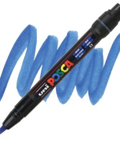Marker na vodenoj bazi POSCA PCF-350 1-10mm BRUSH TIP PLAVI, Uni