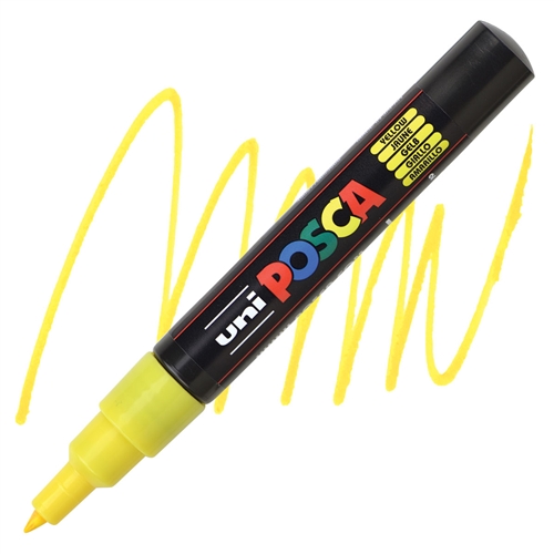Marker na vodenoj bazi POSCA PC-1M FINE 0,7mm ŽUTI, Uni