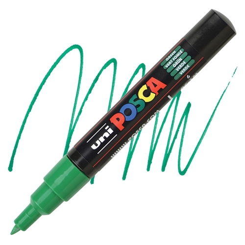 Marker na vodenoj bazi POSCA PC-1M FINE 0,7mm ZELENI, Uni