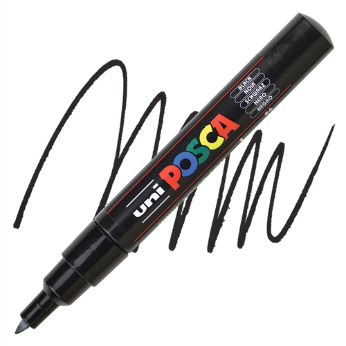 Marker na vodenoj bazi POSCA PC-1M FINE 0,7mm CRNI, Uni