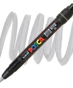 Marker na vodenoj bazi POSCA PCF-350 1-10mm BRUSH TIP SREBRNI, Uni