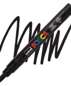 Marker FINE obli vrh POSCA TAMNO CRNI 0.9–1.3 mm PC-3M