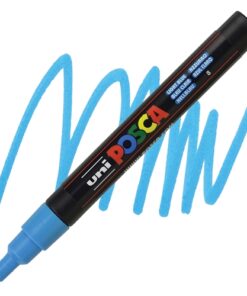 Marker FINE obli vrh POSCA SVETLO PLAVI 0.9–1.3 mm PC-3M