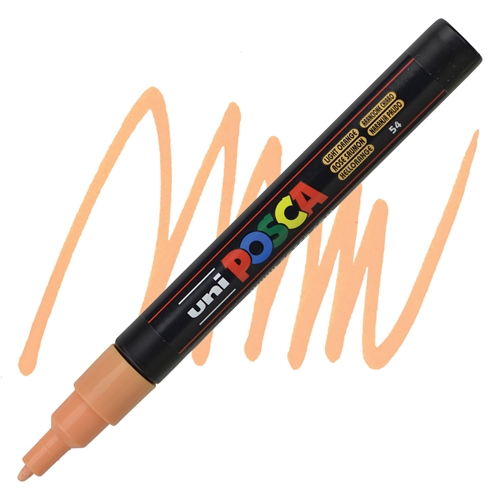 Marker FINE obli vrh POSCA SVETLO NARANDŽASTI 0.9–1.3 mm PC-3M