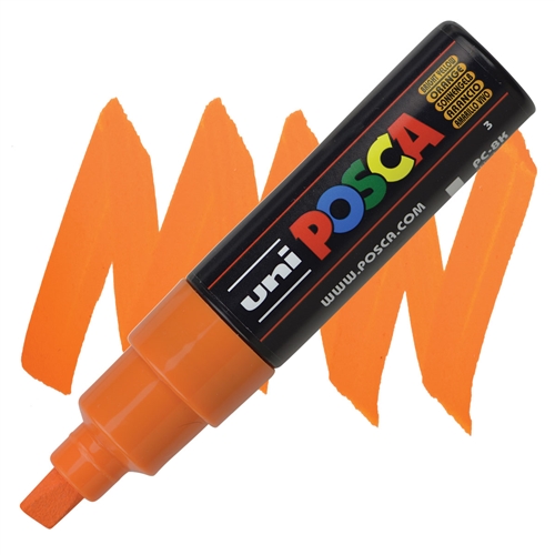Marker kosi vrh POSCA SVETLO NARANDŽASTA 8mm PC-8K