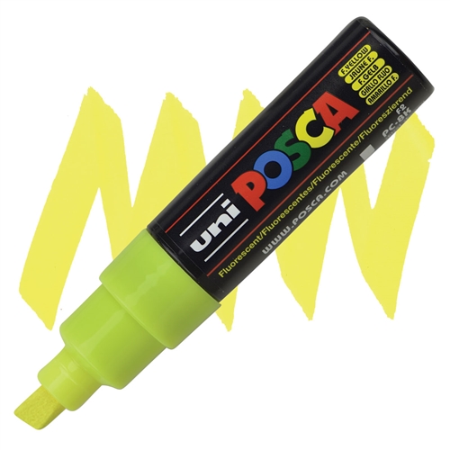 Marker kosi vrh POSCA FLUO ŽUTA 8mm PC-8K