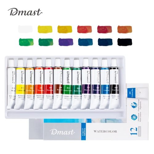 Akvarel vodene boje u tubi 12x12ml EC310-12 Dmast Pebeo