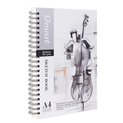 Slikarski blok SKETCH BOOK bočna spirala 160gsm A4 EC361, Dmast-Pebeo