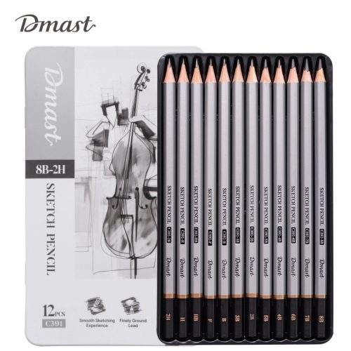 Grafitne olovke u setu 2H-8B EC391, Dmast-Pebeo